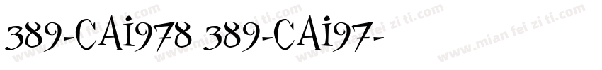 389-CAI978 389-CAI97字体转换